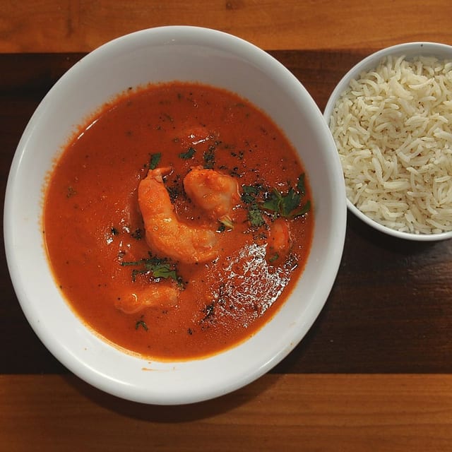 Shrimp Tikka Masala.