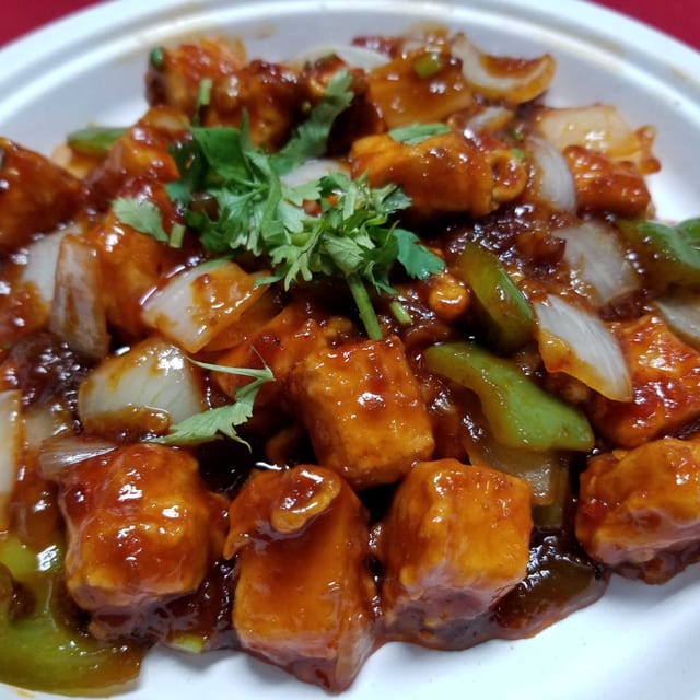 Chili Paneer.