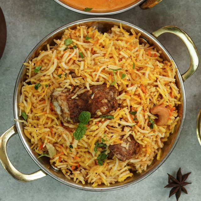 Goat Biryani.
