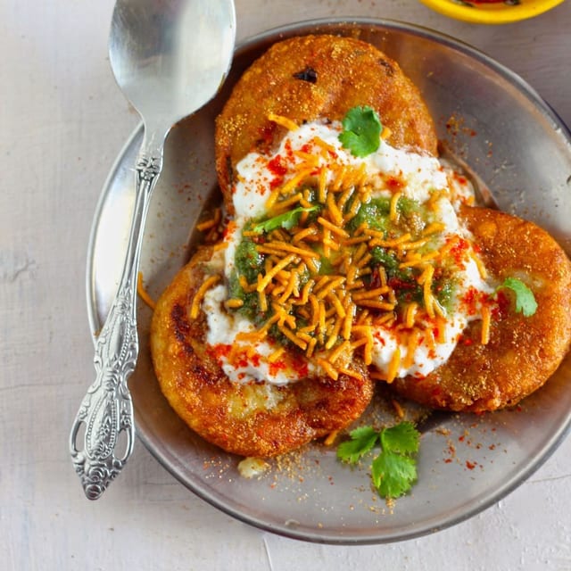 Chat Pati Tikki Chaat.
