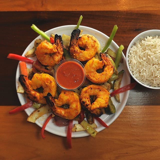 Tandoori Shrimp.