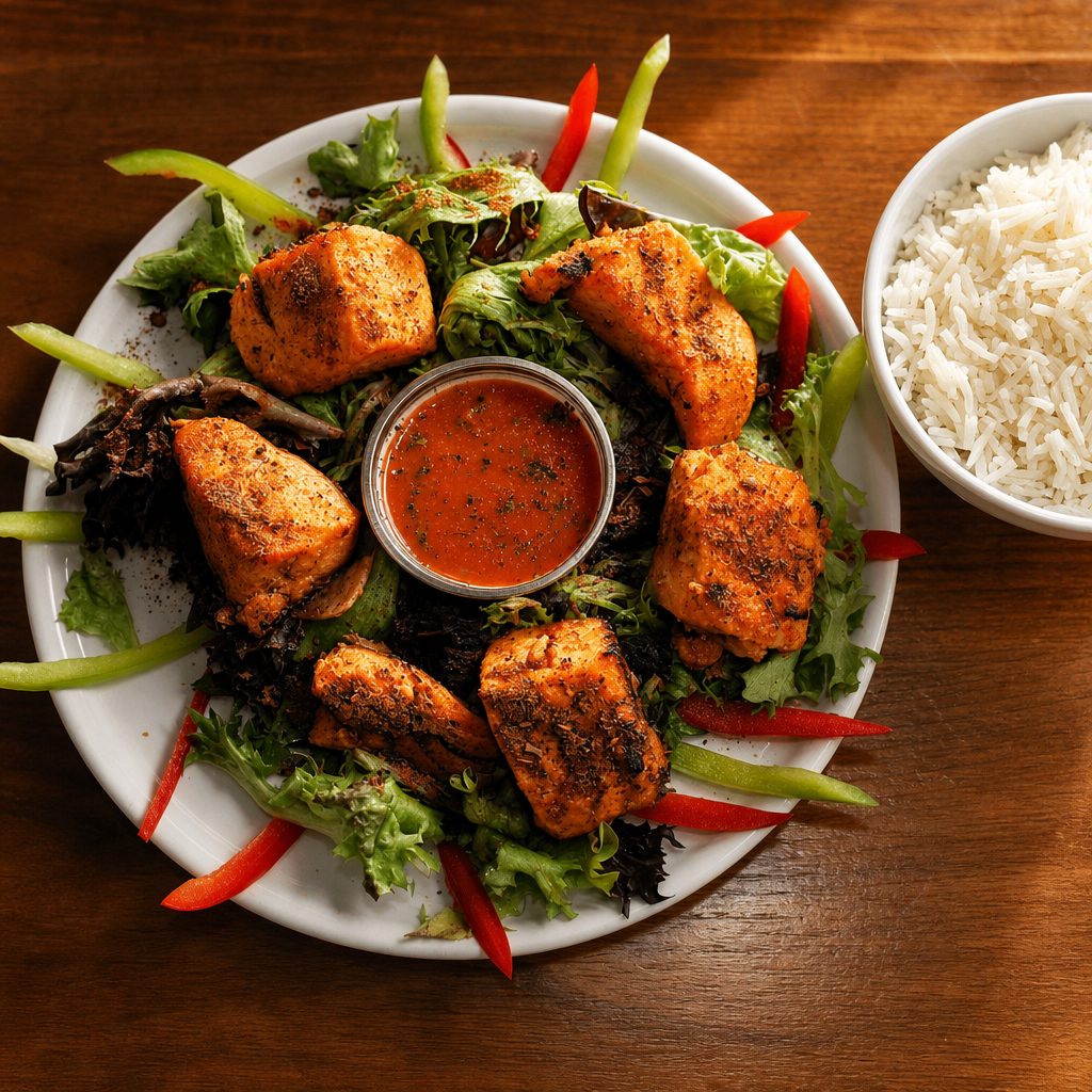 Tandoori Salmon Tikka.
