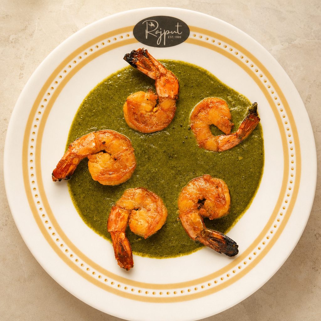 Shrimp Palak.