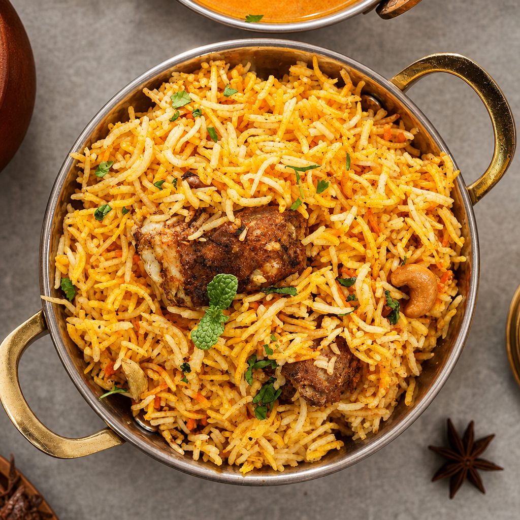 Goat Biryani.