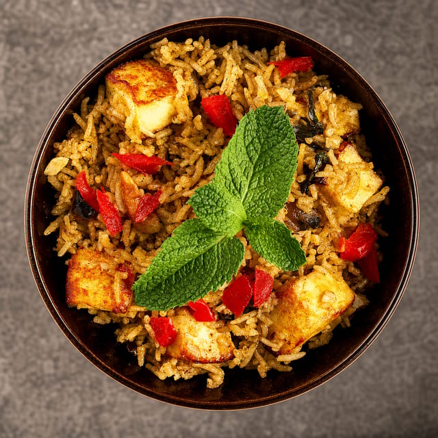 Paneer Biryani.