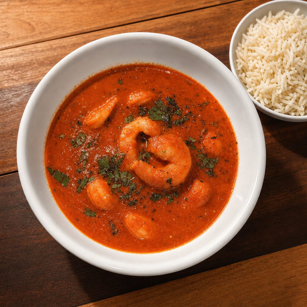 Shrimp Tikka Masala.