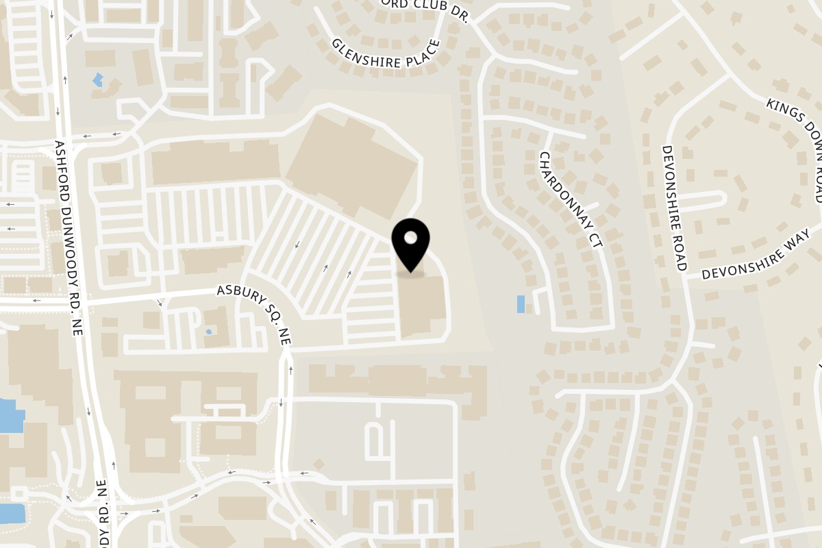 Map showing the location of The Viceroy Royal Indian Dining on 4719 Ashford Dunwoody Road in Dunwoody